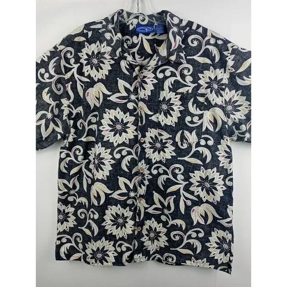 Ocean Pacific OP Hawaiian Pattern Shirt Men's Large Vintage Retro 90s  RN#87989 - Picture 4 of 14